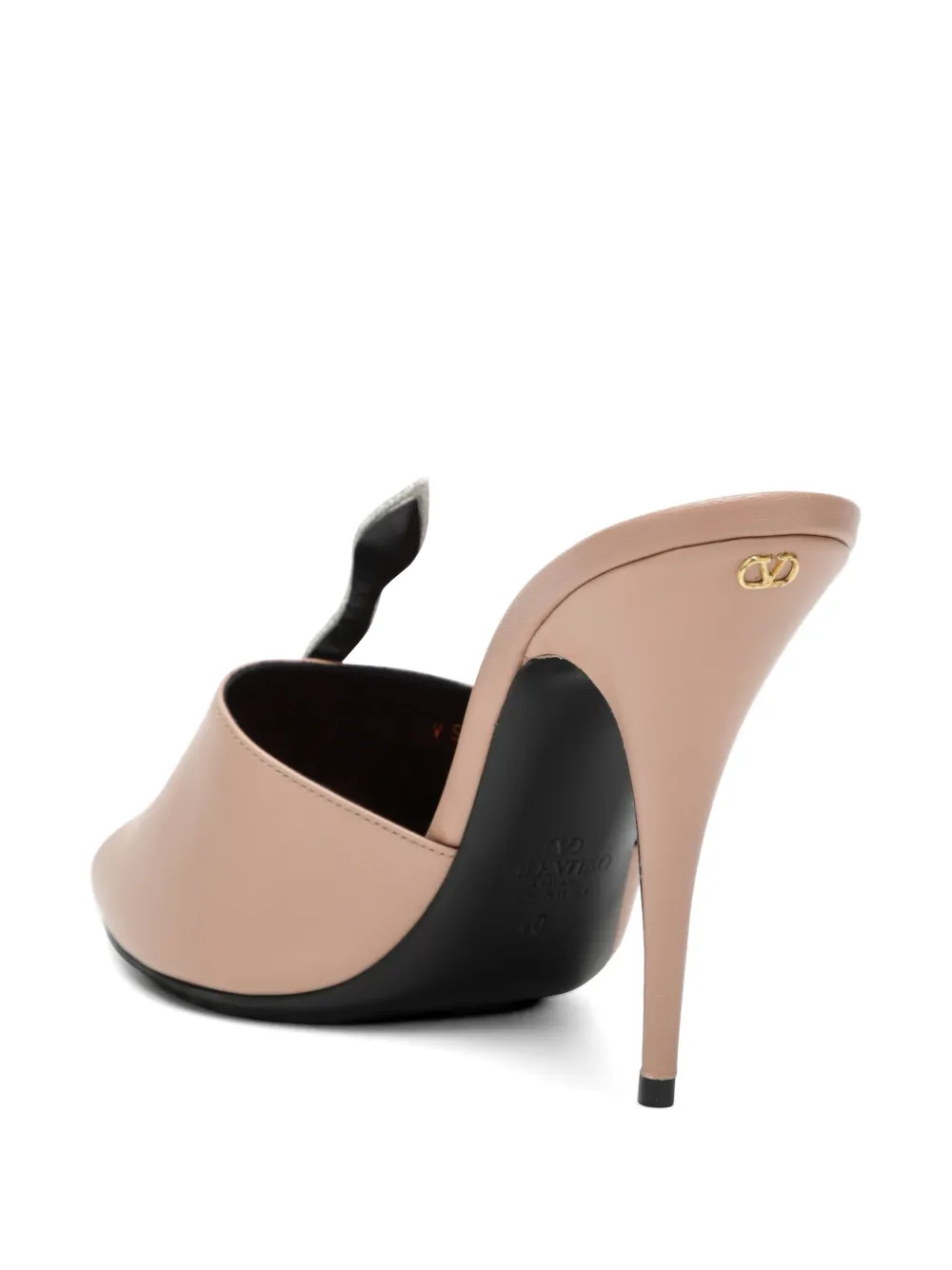 Valentino Garavani Vipère sandalen verfraaid met kristallen en slangenpatroon Roze