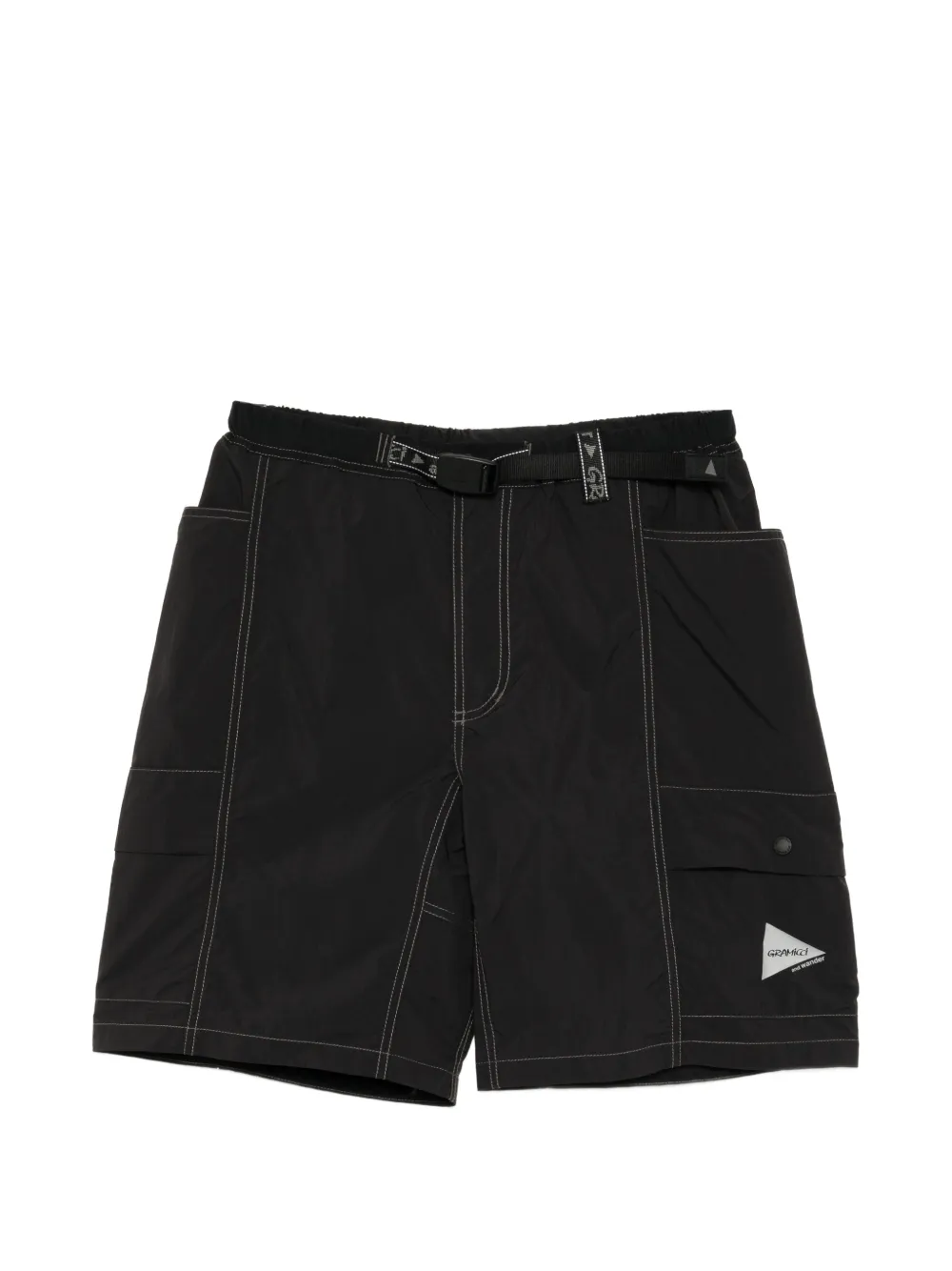 and Wander x Gramicci brushed shorts - Nero