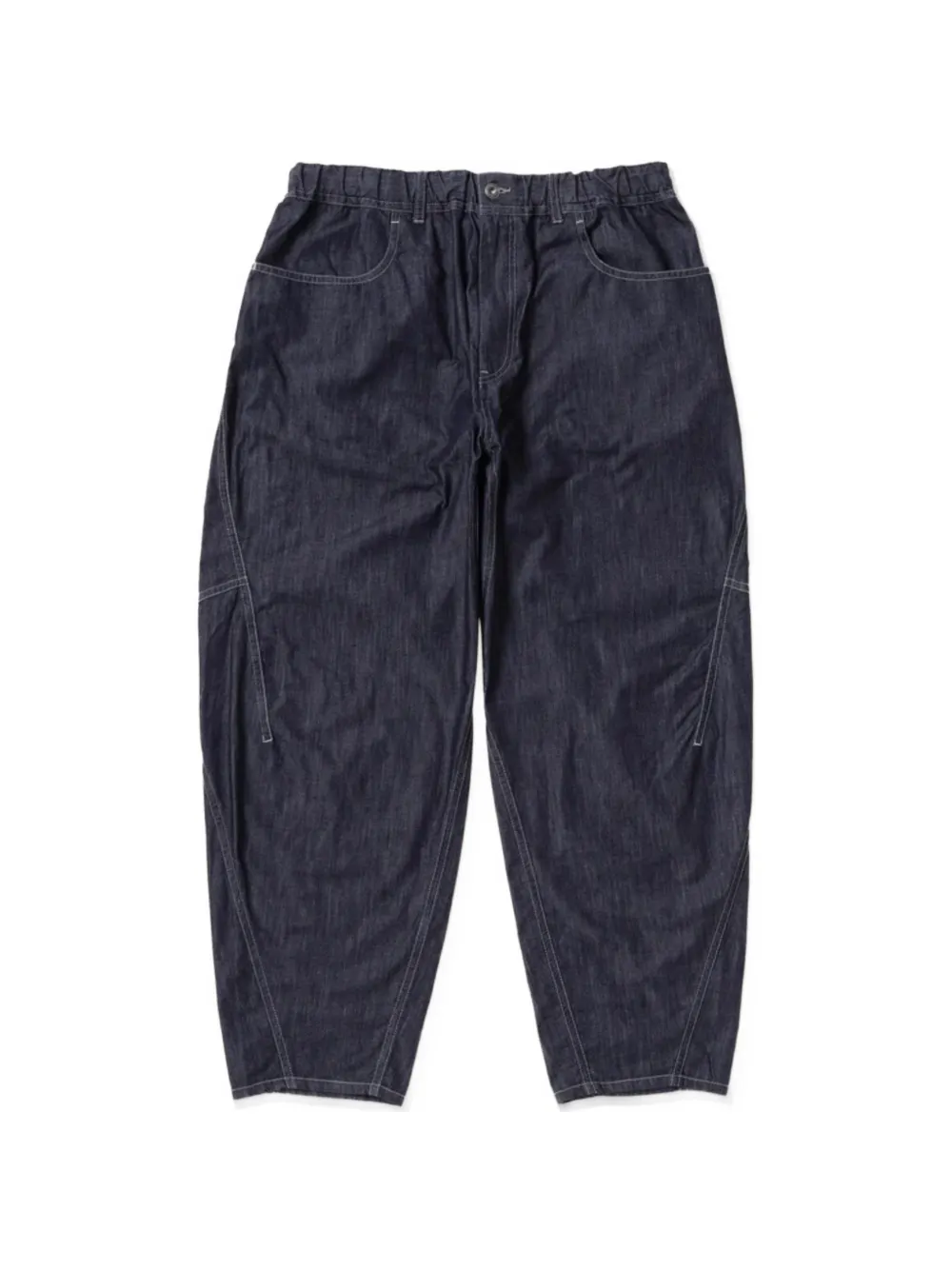 And Wander Contrast-stitch Trousers In Blue