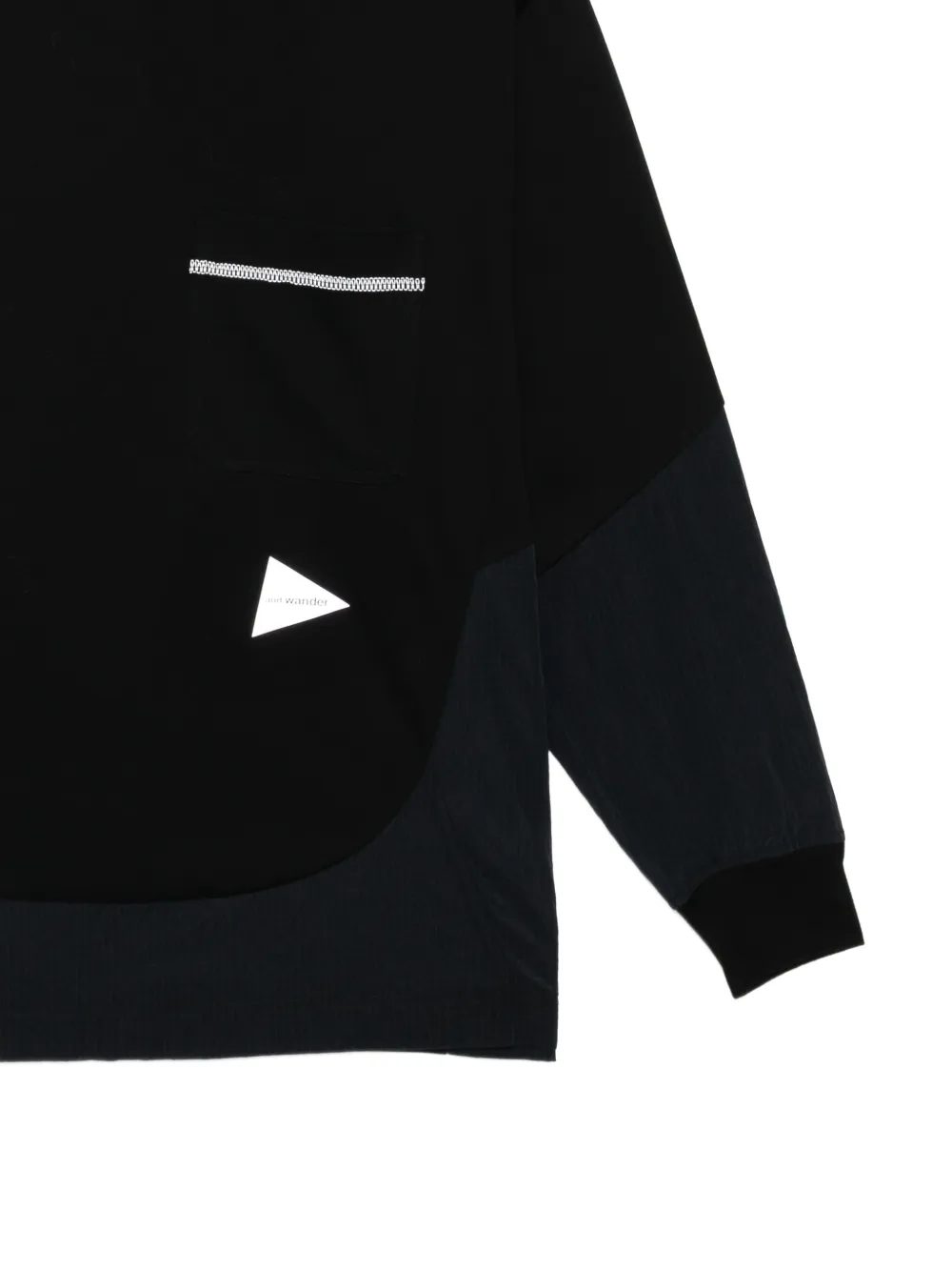 and Wander Combi T-shirt Zwart