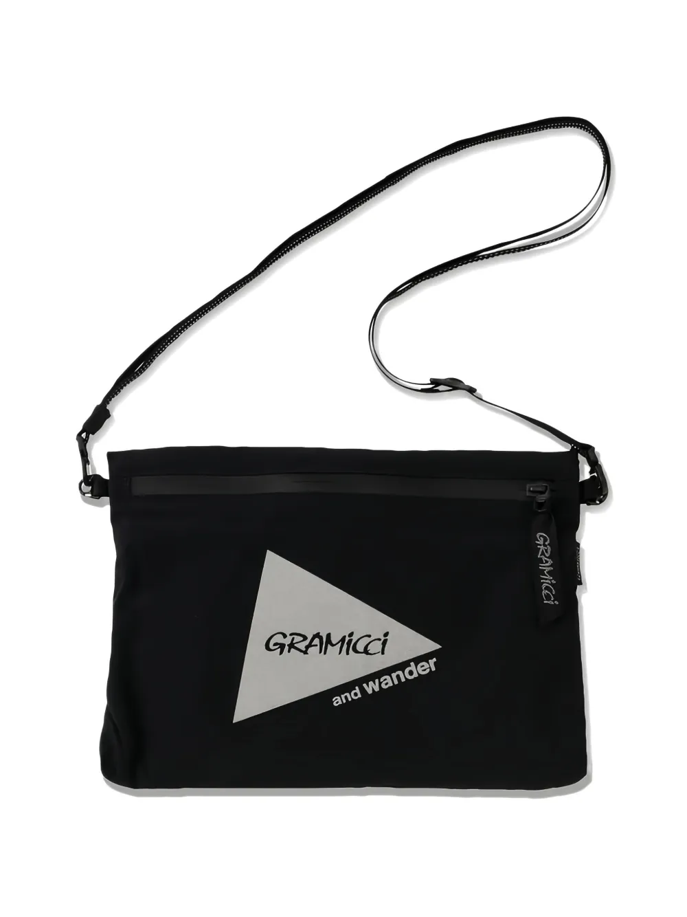 And Wander X Gramicci Logo-print Messenger Bag In Black