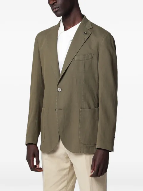 Santaniello notched-lapel single-breasted jacket
