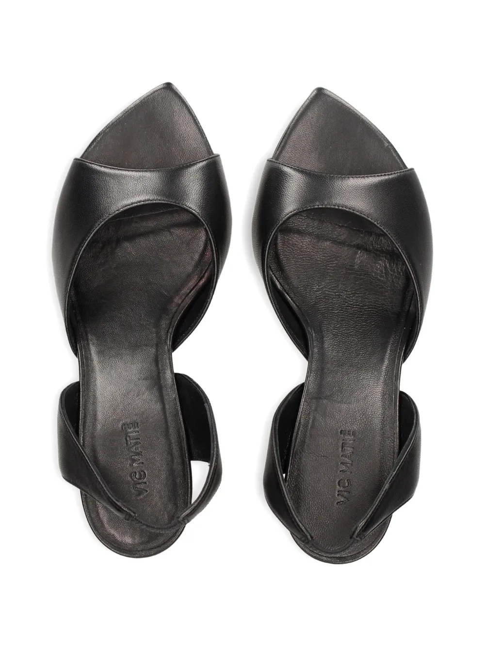 Vic Matie slingback sculpted-heel sandals Zwart