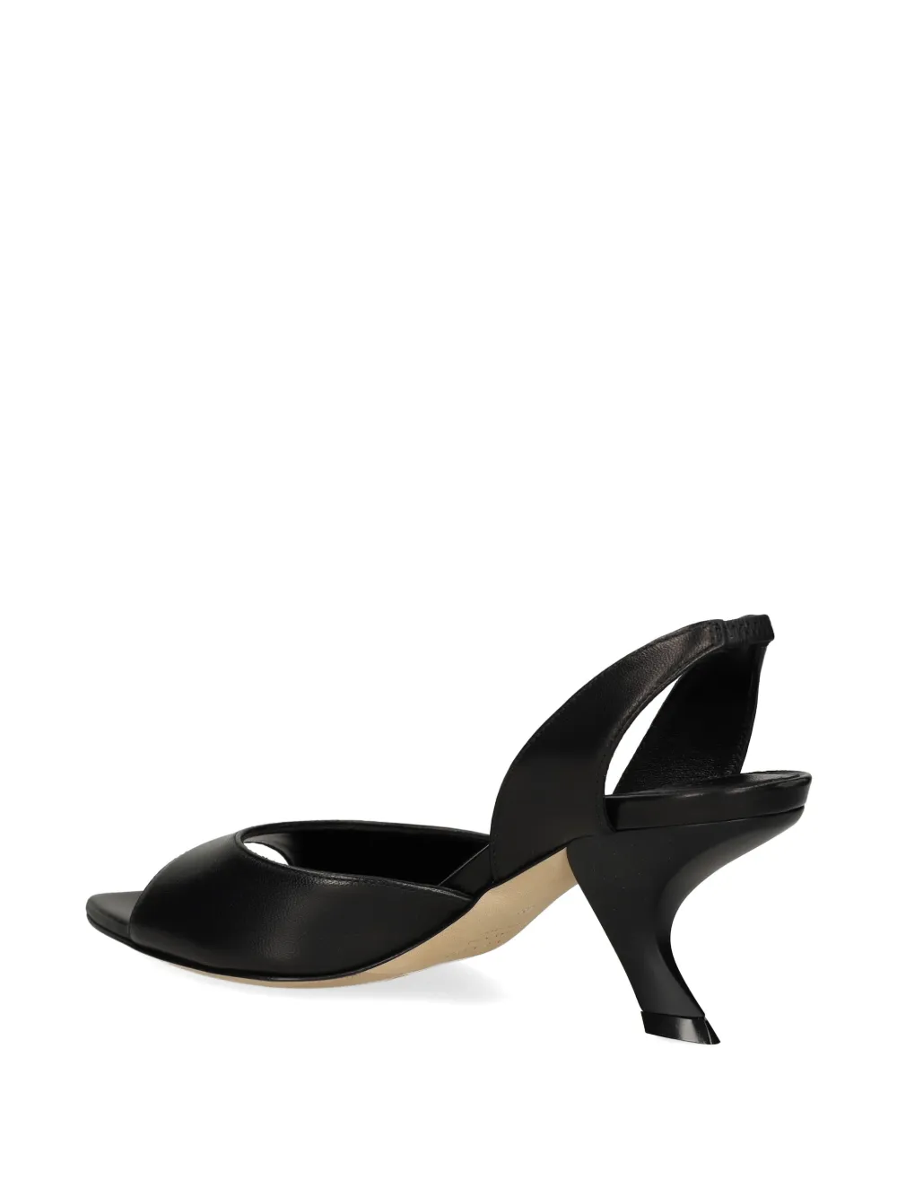 Vic Matie slingback sculpted-heel sandals Zwart