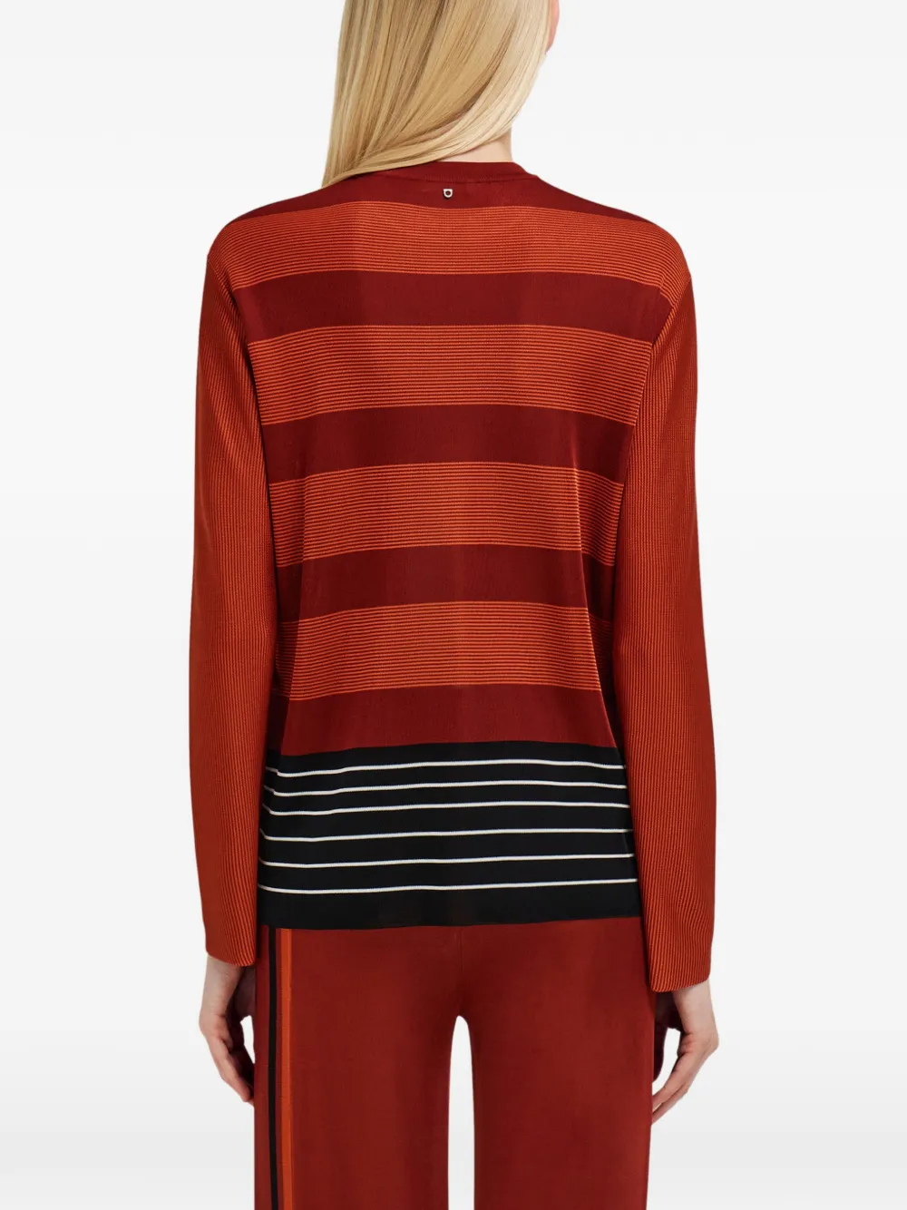 Ferragamo Gestreepte trui Rood