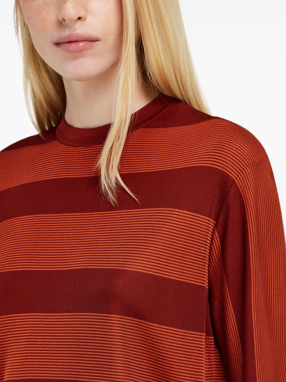 Ferragamo Gestreepte trui Rood
