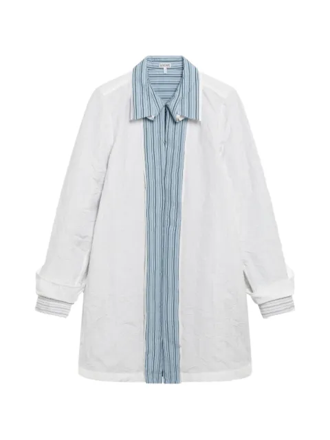 LOEWE crinkled mini shirt dress