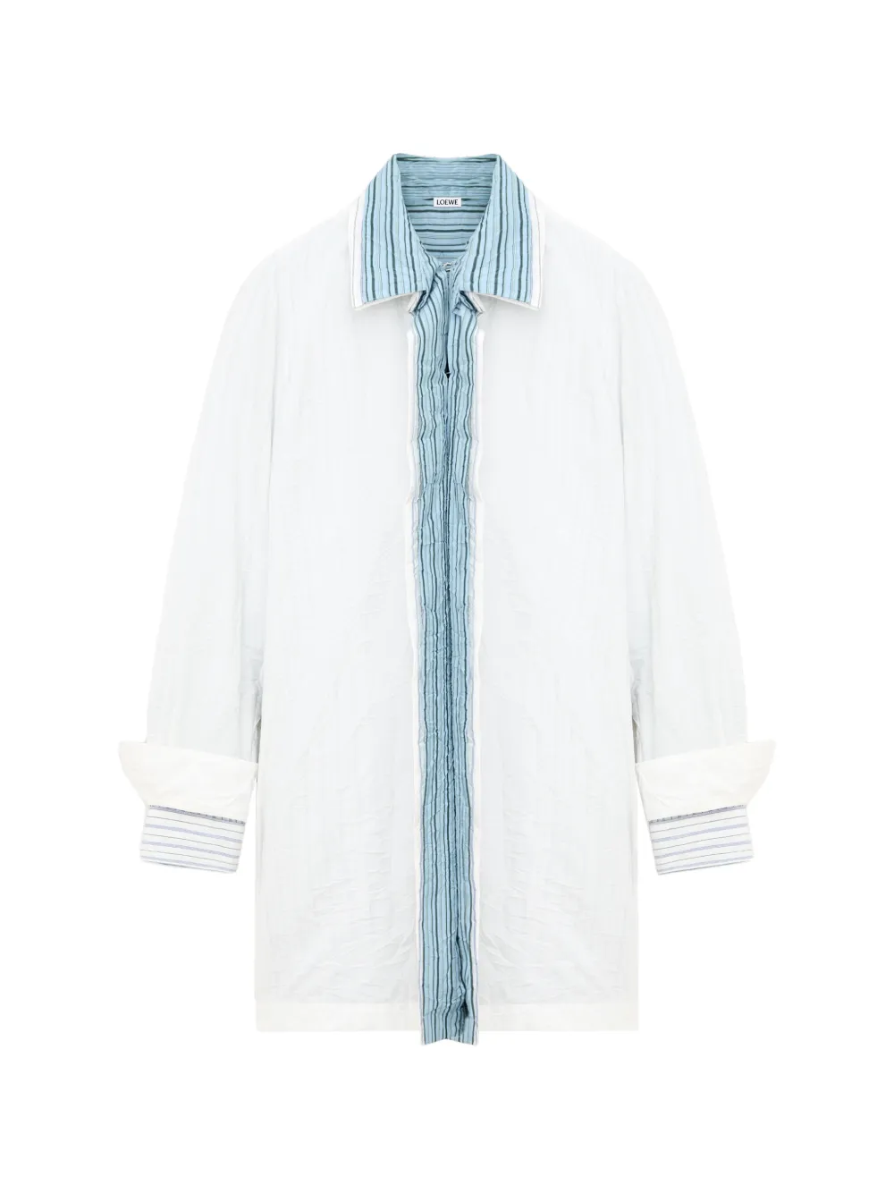 LOEWE Chemisier corto con effetto stropicciato - Bianco