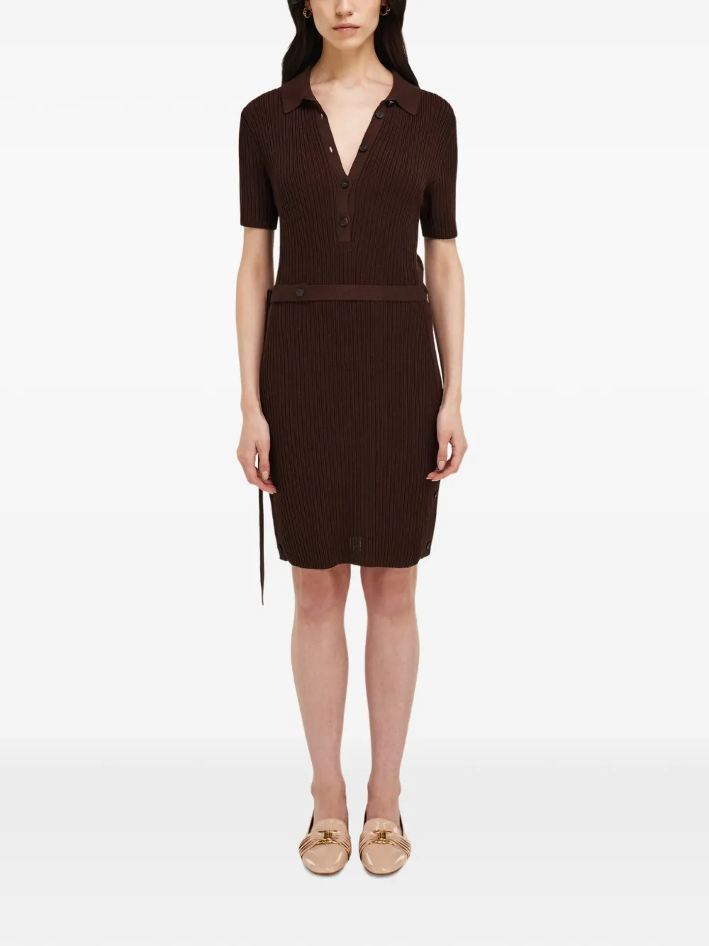 Ferragamo Gebreide polojurk Bruin