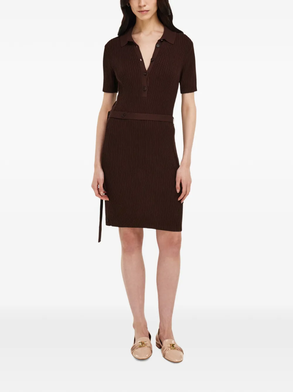 Ferragamo Gebreide polojurk Bruin