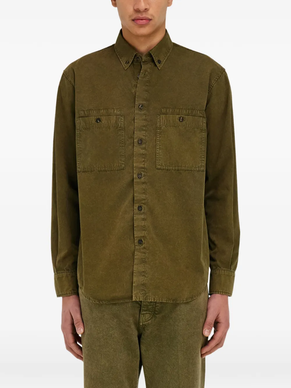 Ferragamo Button-down overhemd Groen