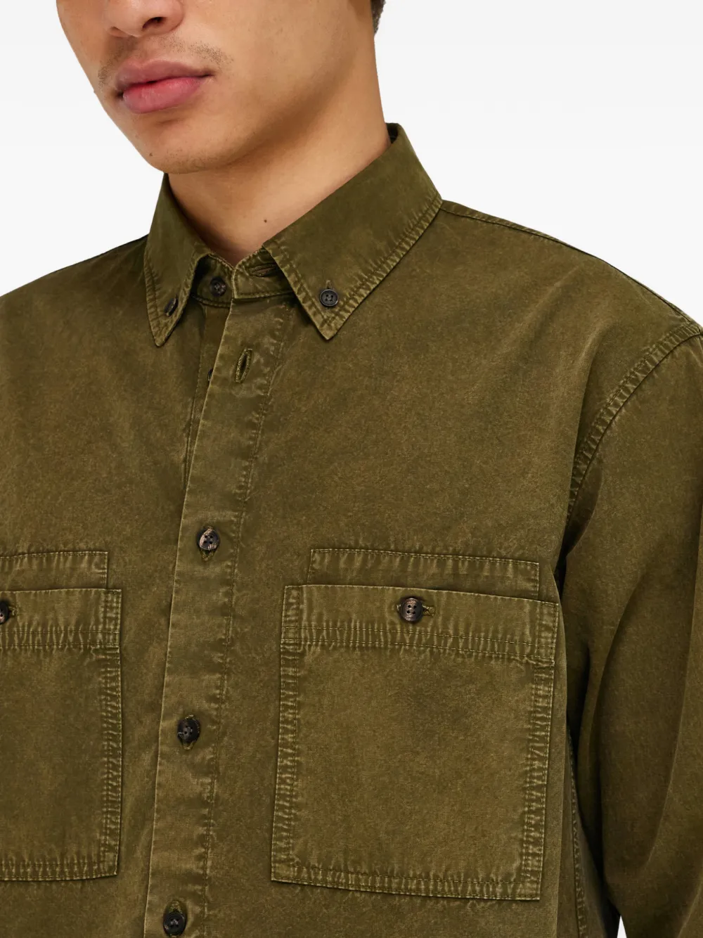 Ferragamo Button-down overhemd Groen