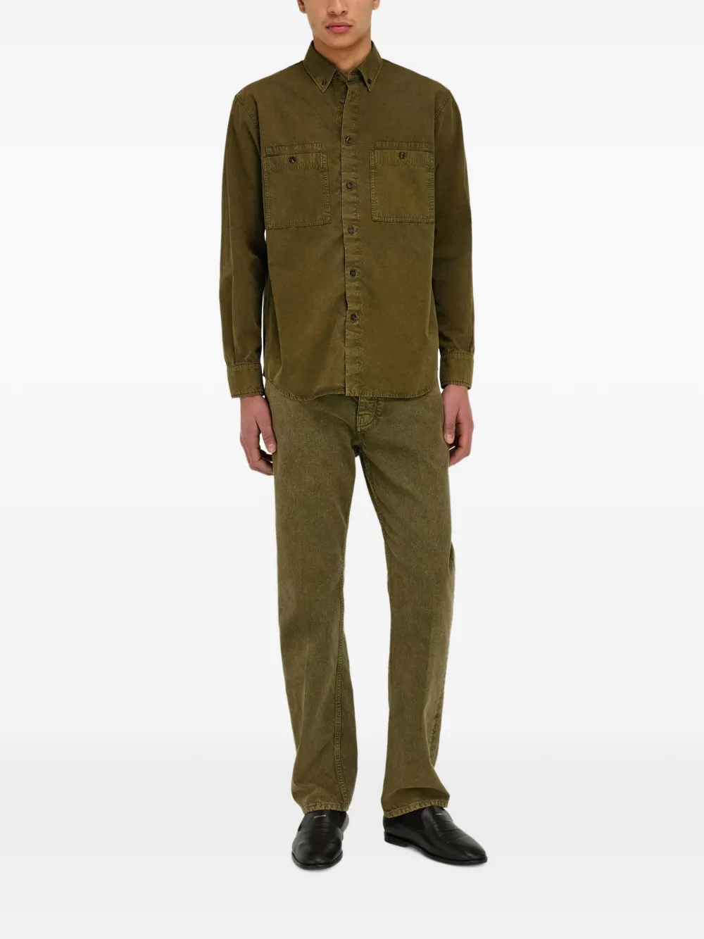 Ferragamo Button-down overhemd Groen