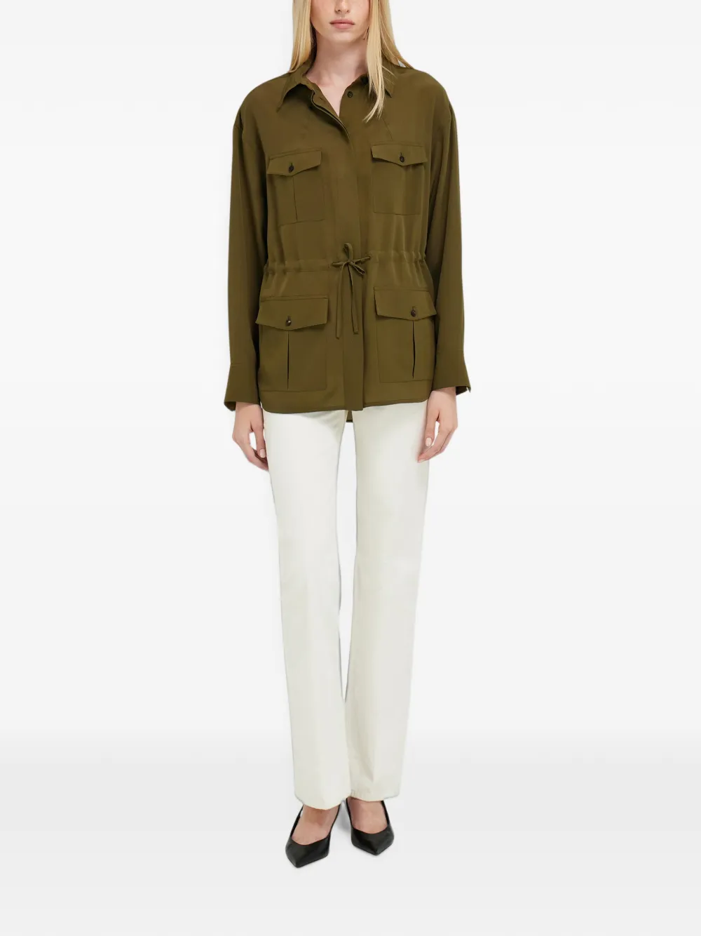 Ferragamo Safari shirtjack Groen