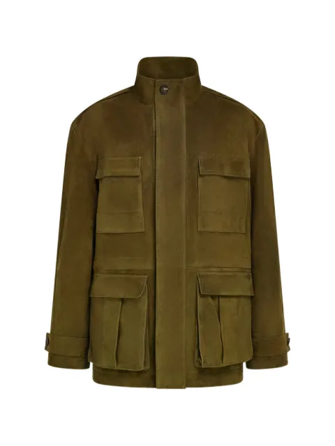 Ferragamo suede safari jacket