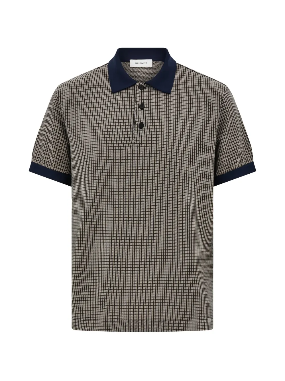 Ferragamo patterned short-sleeve polo shirt