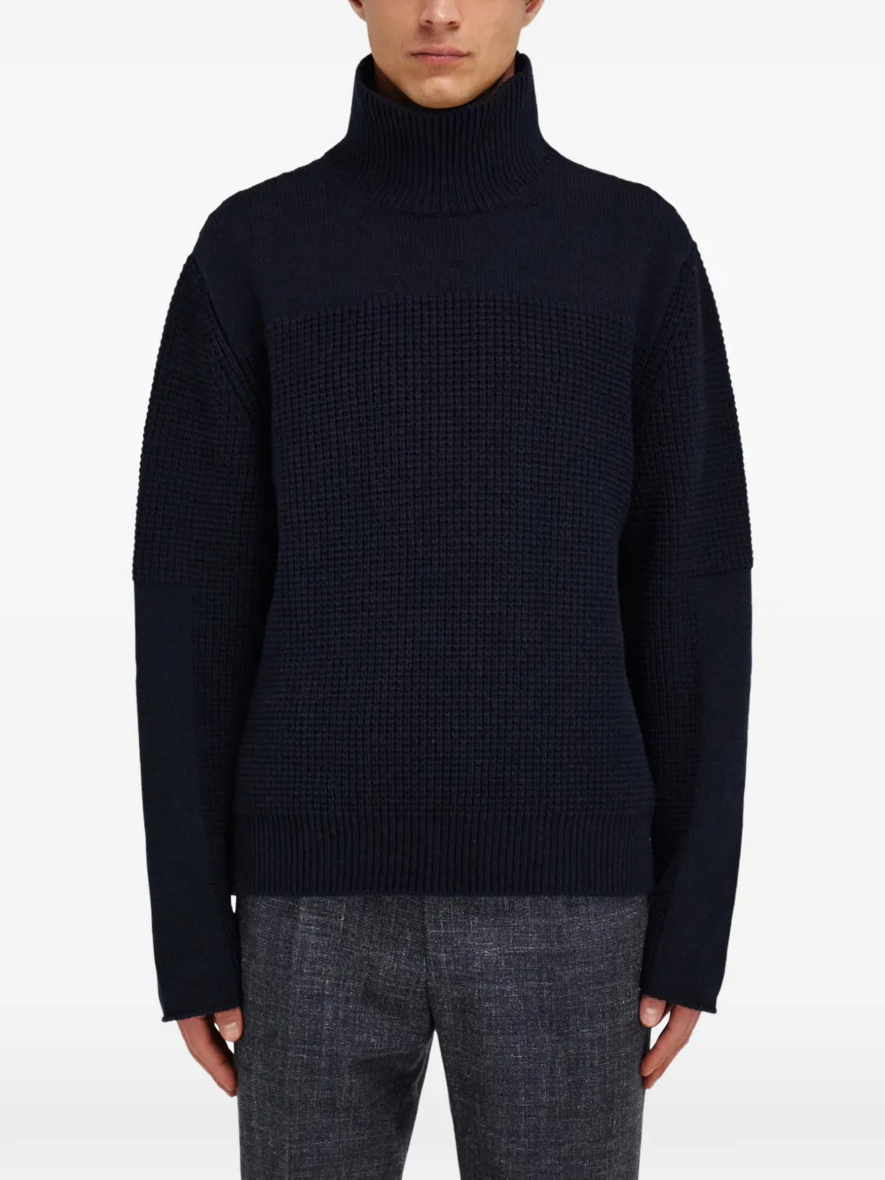 Ferragamo Trui met hoge hals Blauw