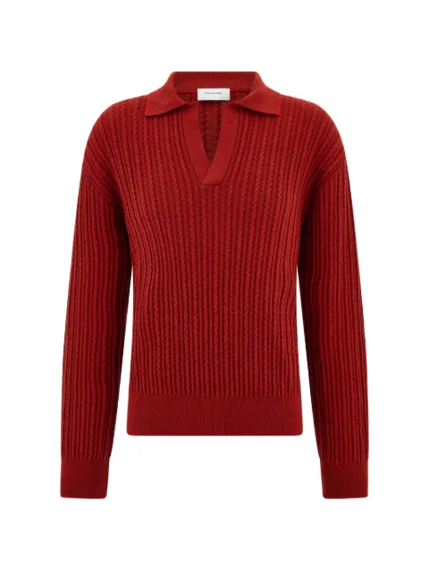 Ferragamo knitted polo top