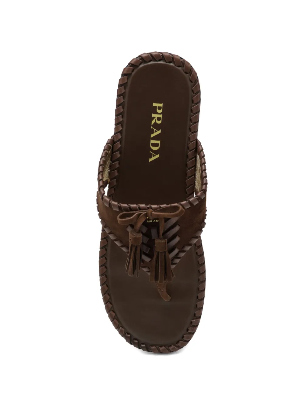Prada braided sandals Bruin