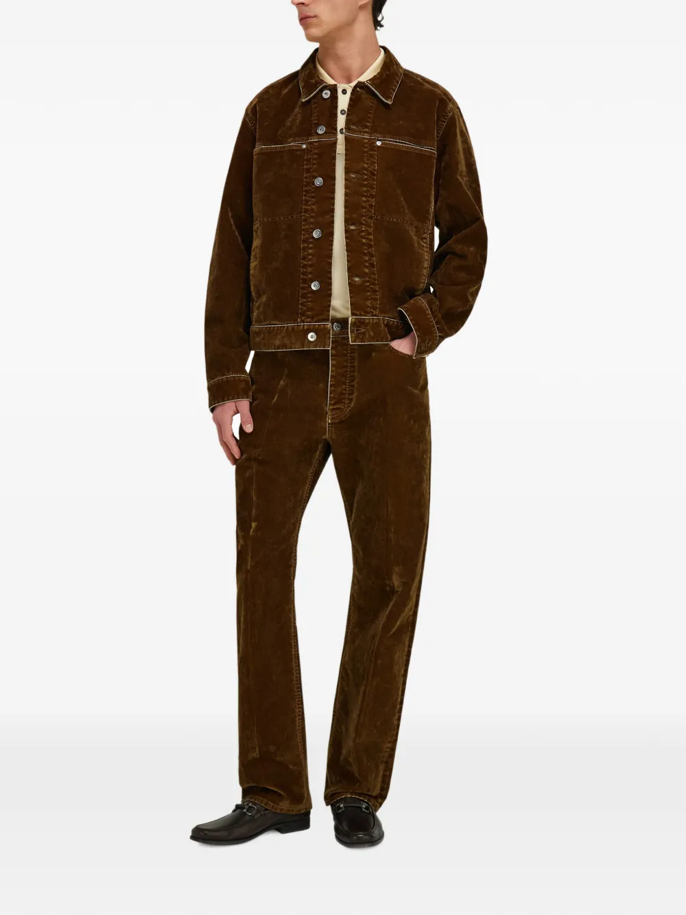 Ferragamo Gancini poloshirt Geel