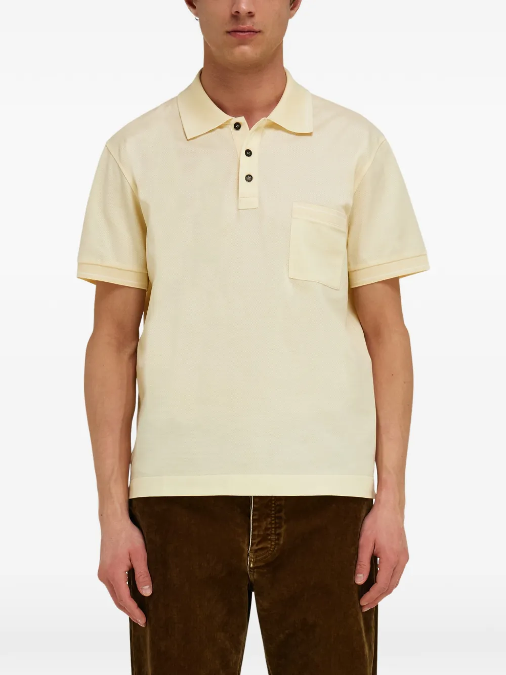 Ferragamo Gancini poloshirt Geel