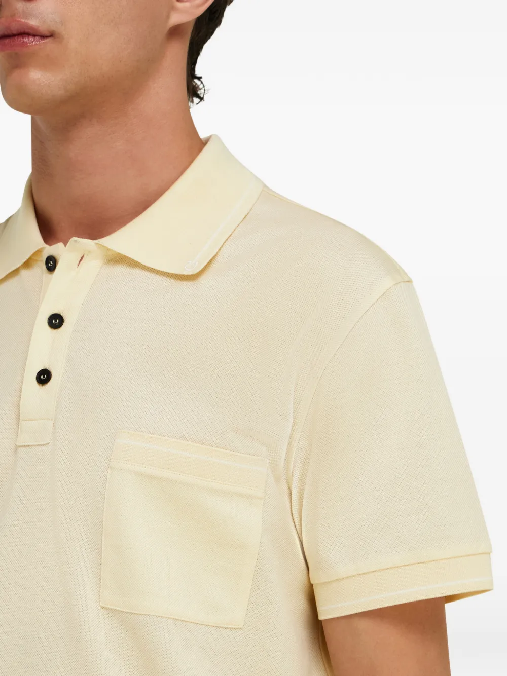 Ferragamo Gancini poloshirt Geel