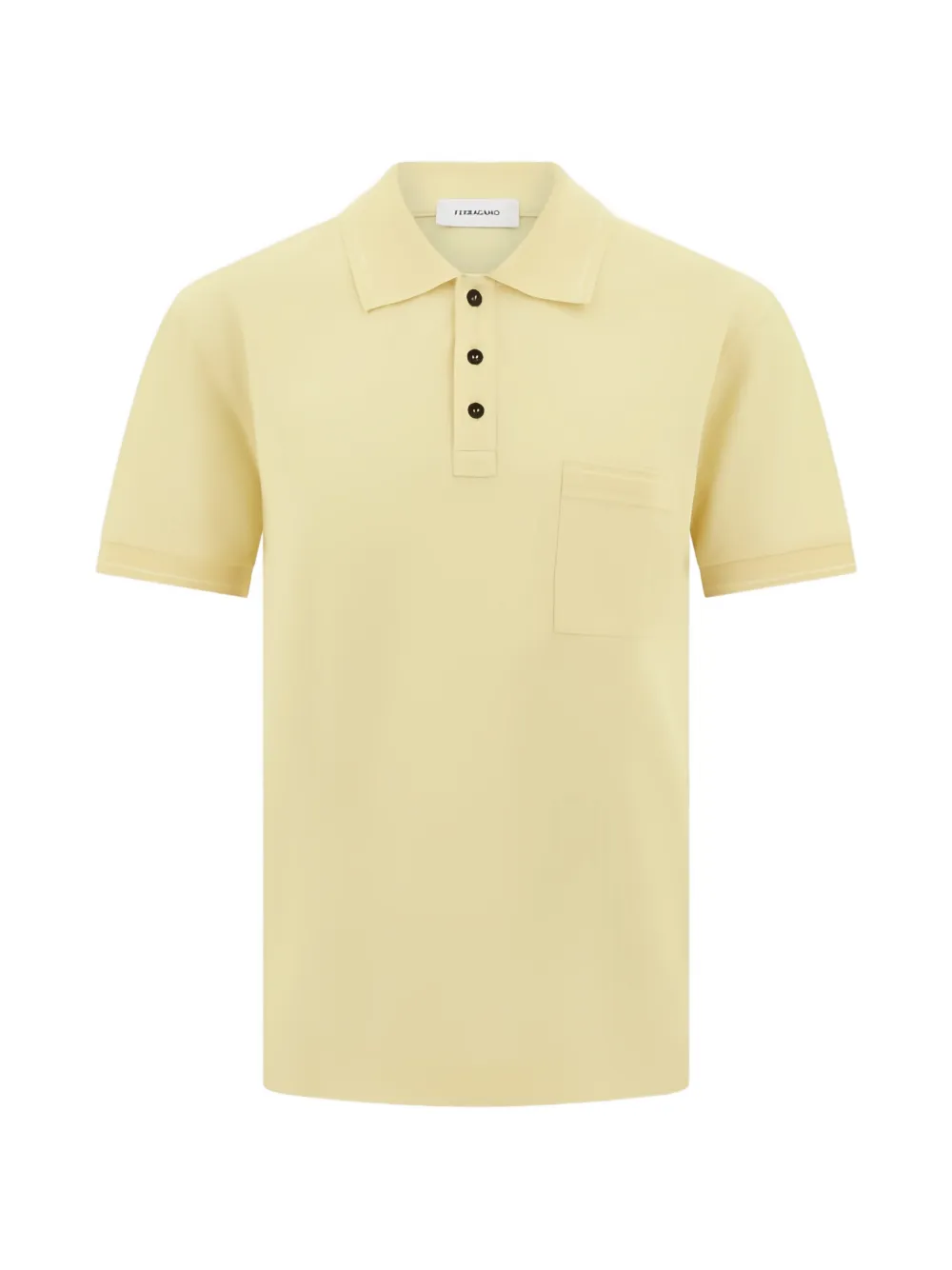 Ferragamo Gancini poloshirt Geel