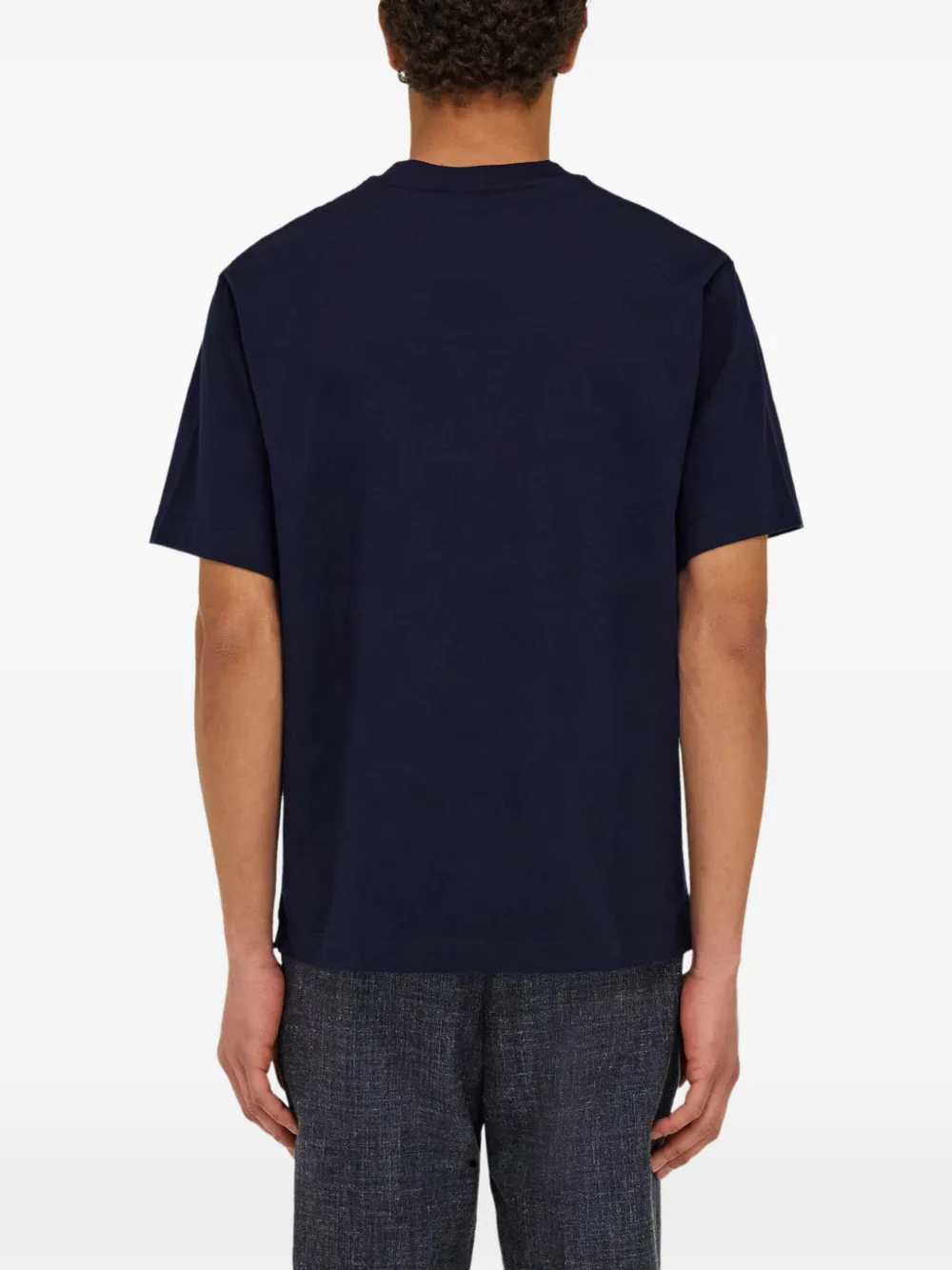 Ferragamo T-shirt met logo Blauw