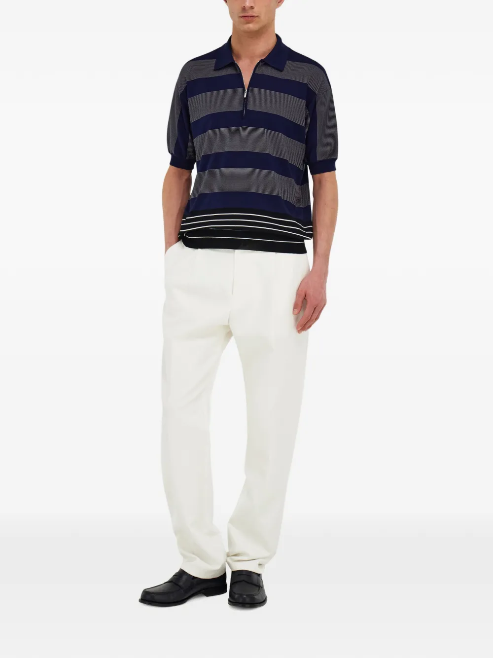 Ferragamo Gestreept poloshirt Blauw