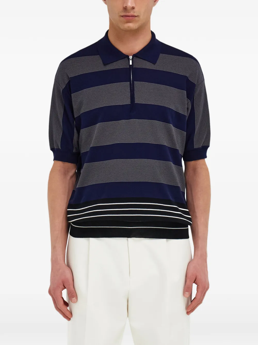 Ferragamo Gestreept poloshirt Blauw