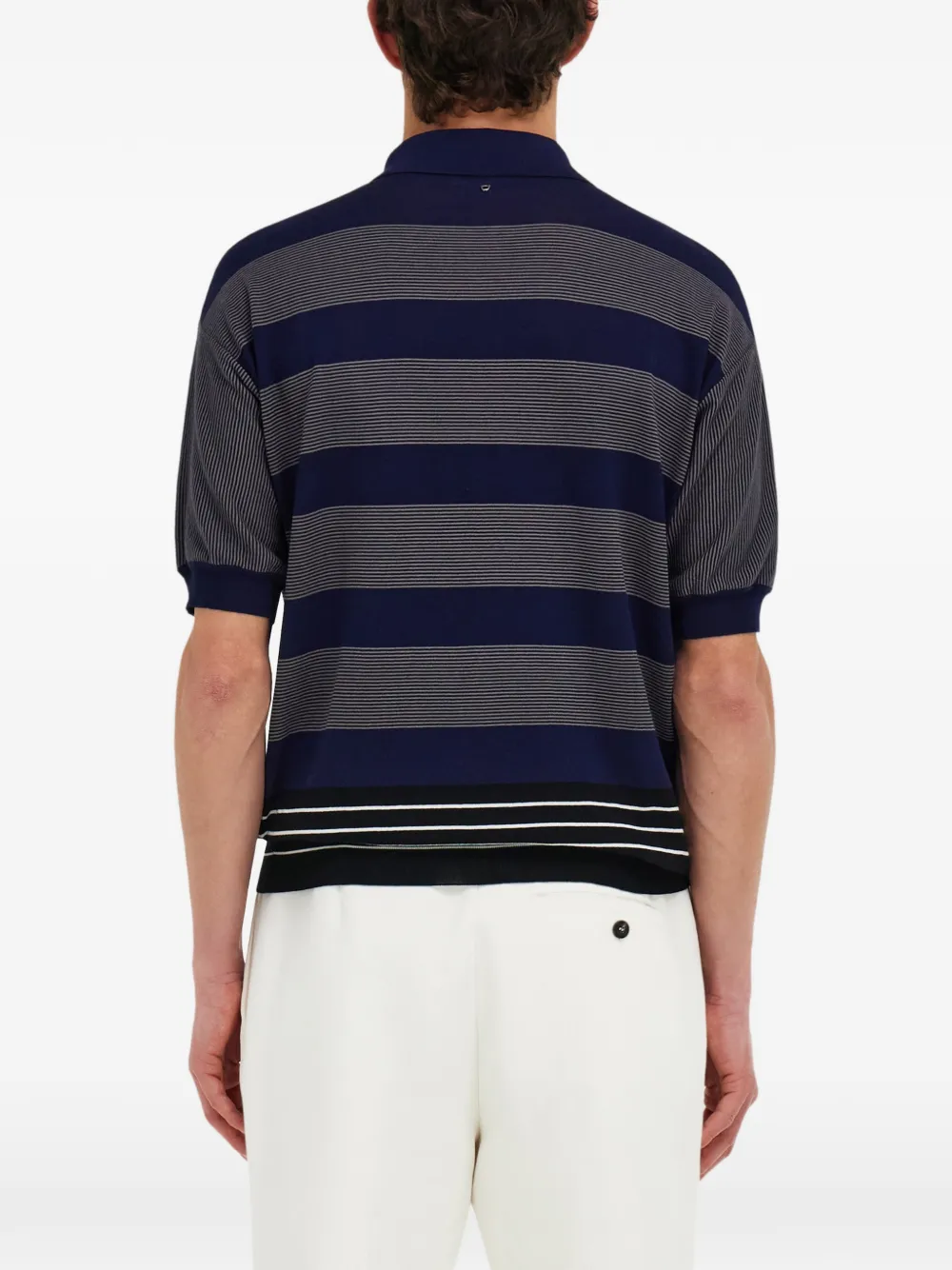 Ferragamo Gestreept poloshirt Blauw
