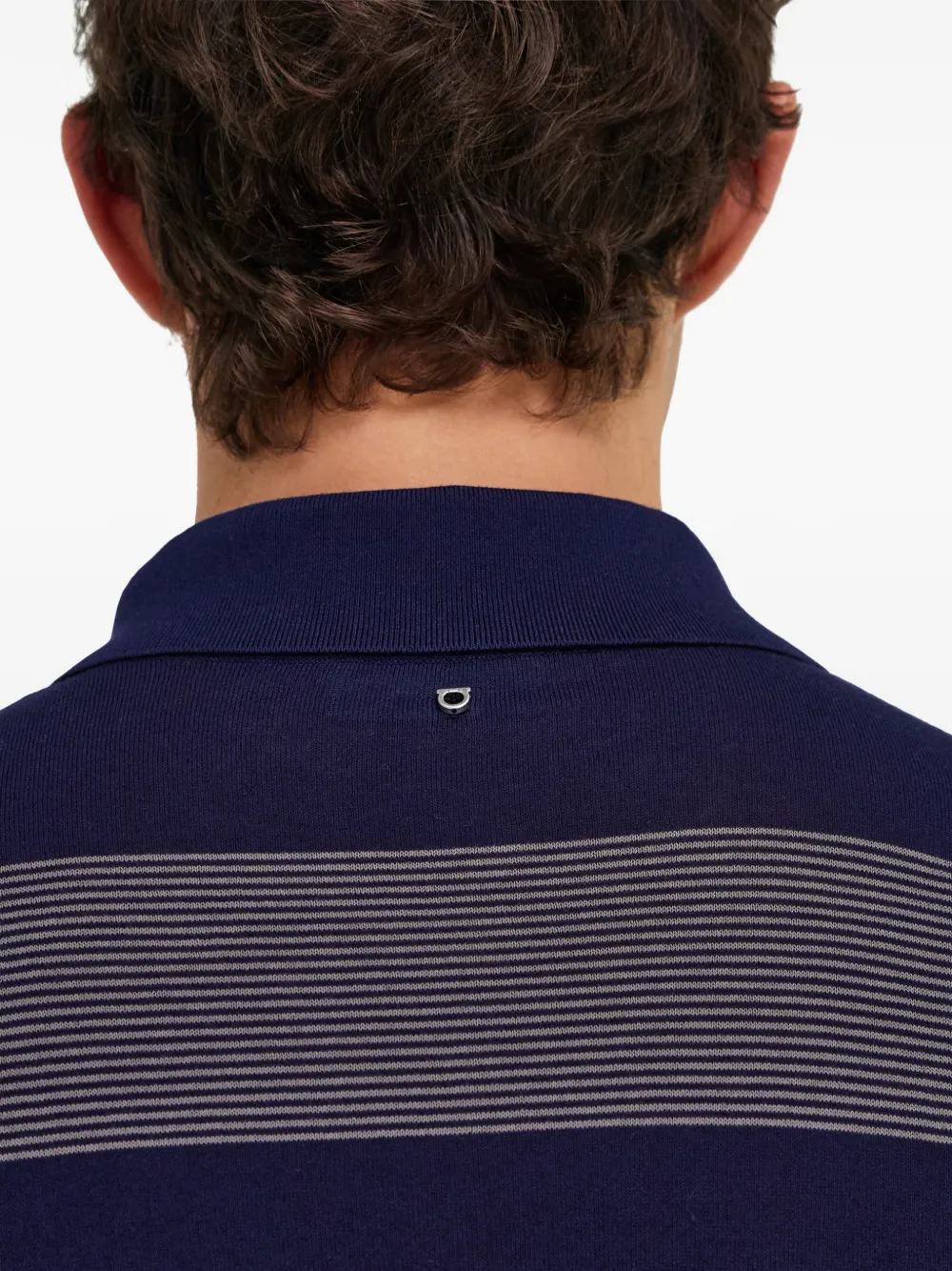 Ferragamo Gestreept poloshirt Blauw