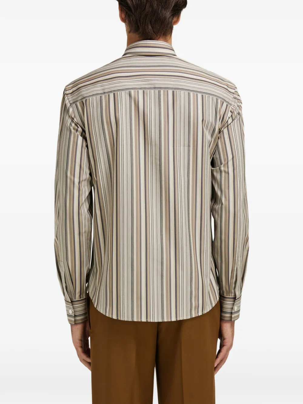 Ferragamo Shirt met monogram Beige