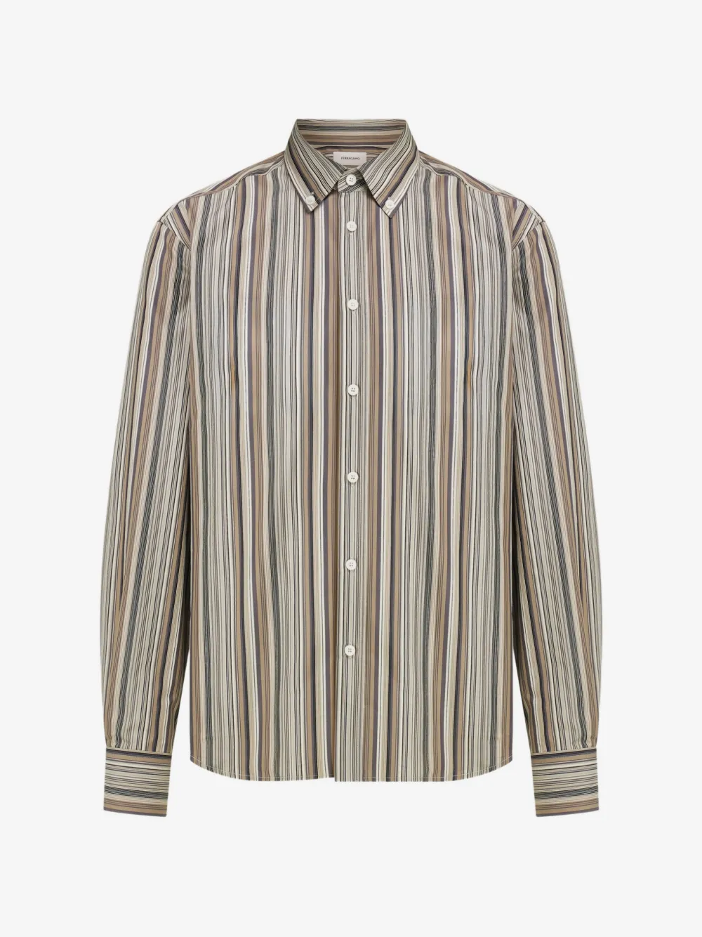 Ferragamo Camicia con monogramma | toni neutri | Image 1