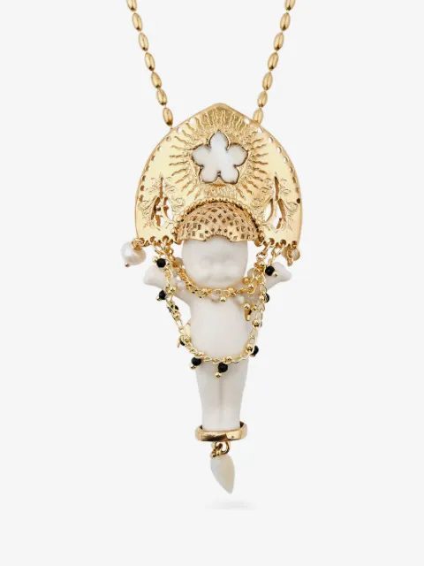 Gem Kingdom Koko Happy Baby porcelain necklace