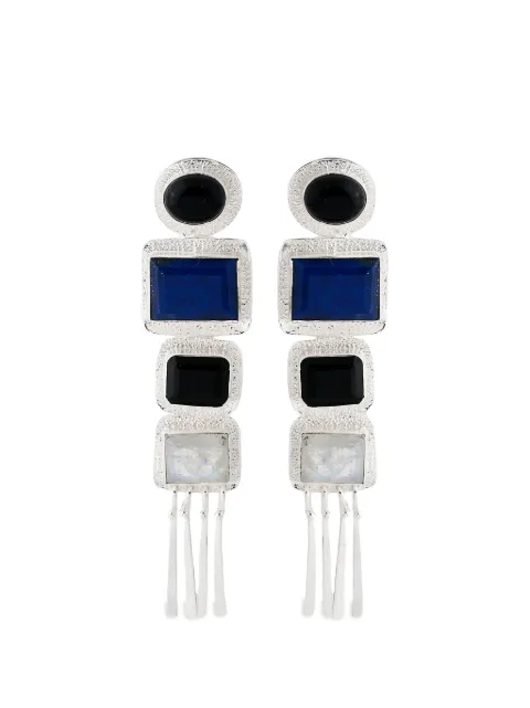 Bohéme Nefertiti gemstone-embellished earrings