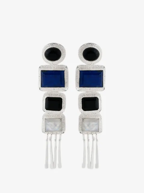Bohéme Nefertiti gemstone-embellished earrings