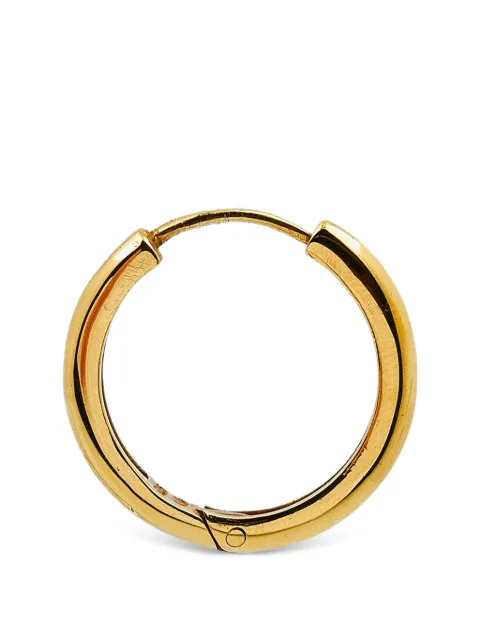 Parts of Four gold-plated hoop earring