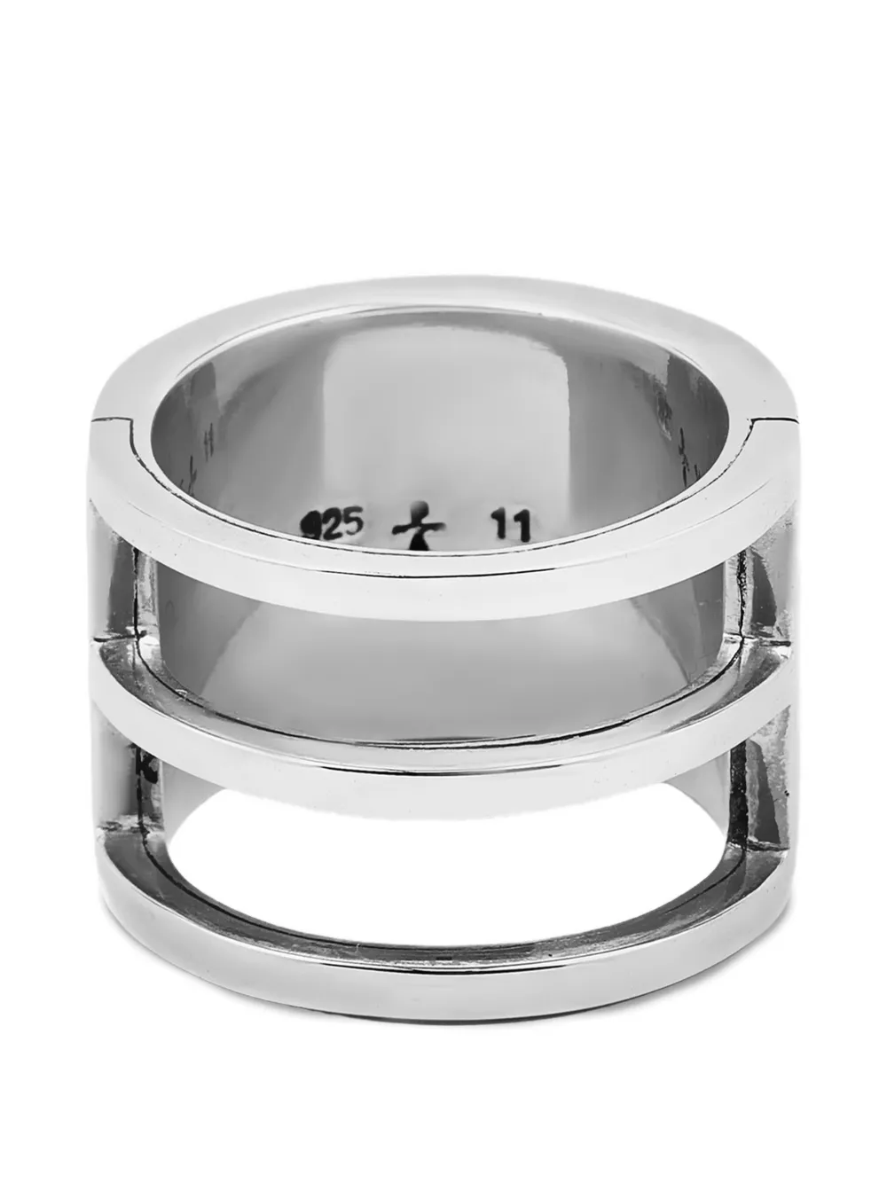 Parts of Four Sistema ring - Argento