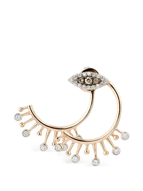 Kismet By Milka Voluminous Eye diamond mono earring