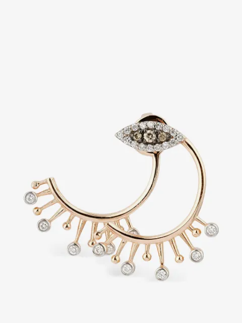 Kismet By Milka Voluminous Eye diamond mono earring