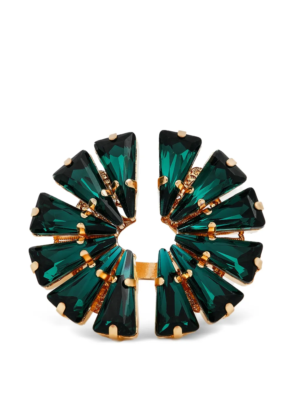 Anton Heunis Anello Afrodita con cristalli - Oro