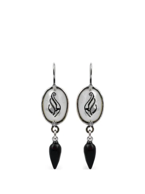 Gem Kingdom Hope onyx earrings