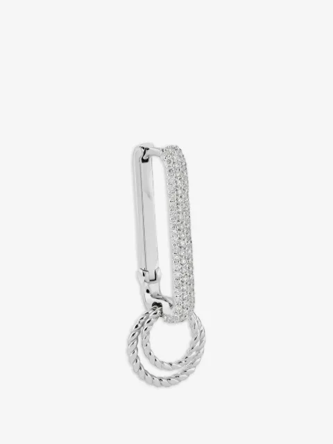 Kismet By Milka arete en oro blanco de 14kt con diamantes
