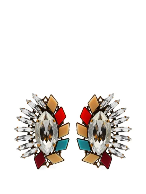 Anton Heunis crystal-embellished geometric earrings