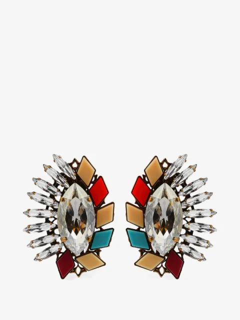 Anton Heunis crystal-embellished geometric earrings