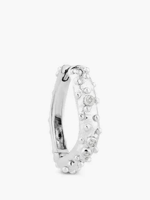 Kismet By Milka maxi Aquatic diamond hoop earring