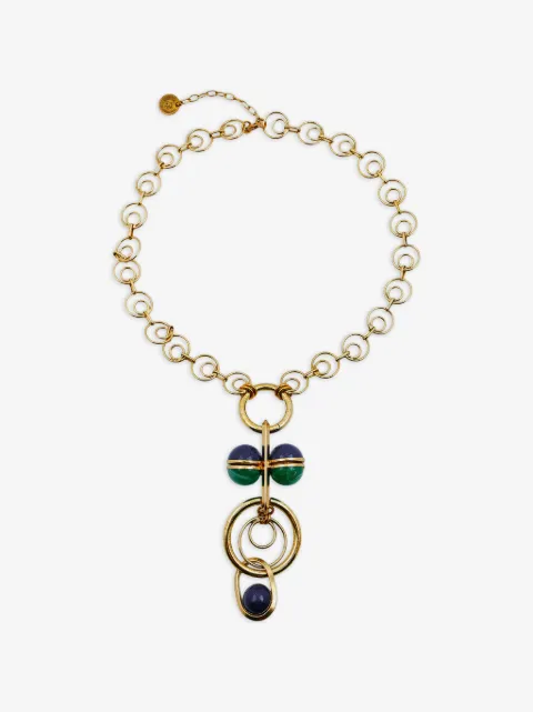 Anton Heunis enamel-pendant chain necklace