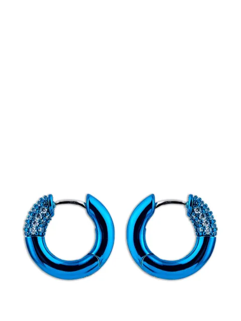 Eshvi crystal-embellished hoop earrings