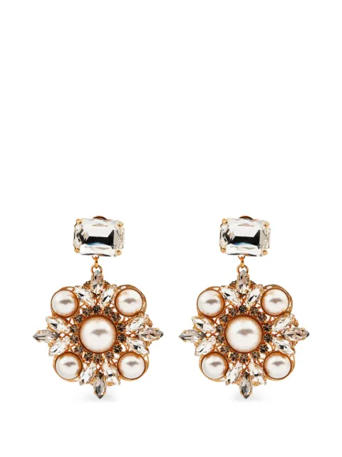 Anton Heunis crystal-embellished faux-pearl earrings